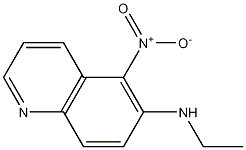 6-Ethylamino-5-nitroquinoline 化学構造式
