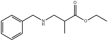 3-(ベンジルアミノ)-2-メチルプロパン酸エチル 化学構造式