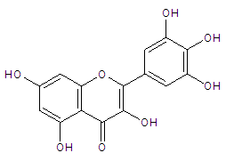 杨梅素 分子结构式