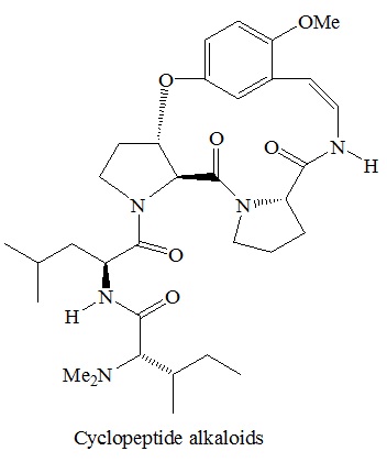 Cyclopeptide alkaloids 结构式