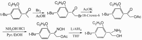 4-叔丁基-2-乙氧基苯基-氨基乙醇合成