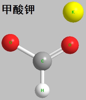 甲酸钾 分子结构式