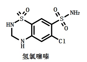 氢氯噻嗪结构式