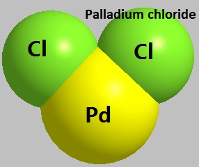 the molecular structure of Palladium chloride