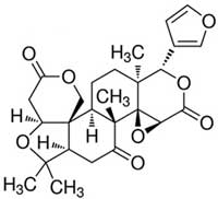 The chemical structure of Limonin