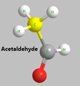 Acetaldehyde 2d structural formula
