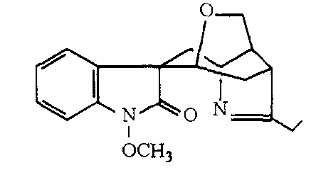 胡蔓藤碱甲分子结构式