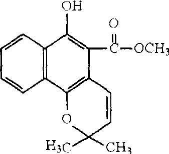 大叶茜草素分子结构式