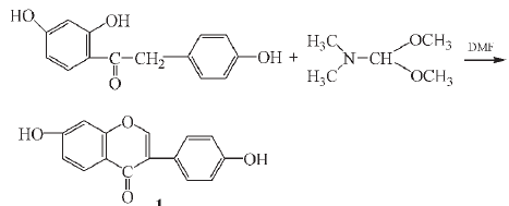 大豆苷元合成中的合环反应