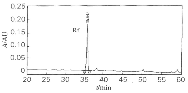 人参皂苷Rf的HPLC图谱