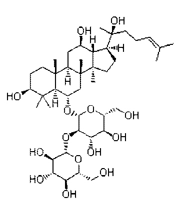 人参皂苷Rf分子结构式
