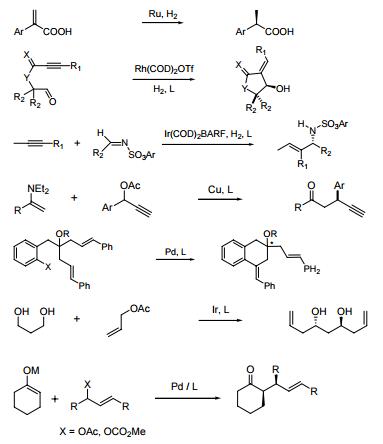 Uses of (R)-(+)-5,5'-DICHLORO-6,6'-DIMETHOXY-2,2'-BIS(DIPHENYLPHOSPHINO)-1,1'-BIPHENYL