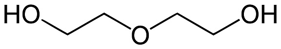 Công thức cấu tạo của Diethylene glycol