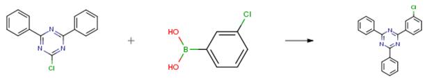 3842-55-5 2-chloro-4,6-diphenyl-1,3,5-triazine; intermediate; reaction, application;  organic synthesis