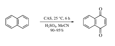cerium(IV) ammonium sulfate:Synthesis of Quinones by Oxidation of Aromatic Rings