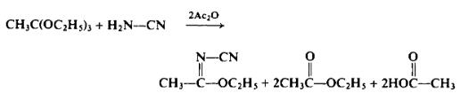 Preparation of Ethyl N-Cyanoacetimidate