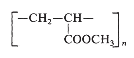 Poly(methyl acrylate)  structure