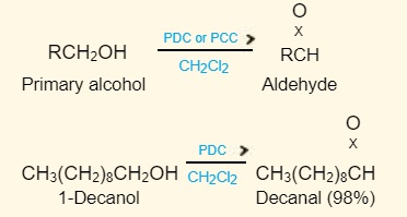Oxidation of primary alcohols to aldehydes