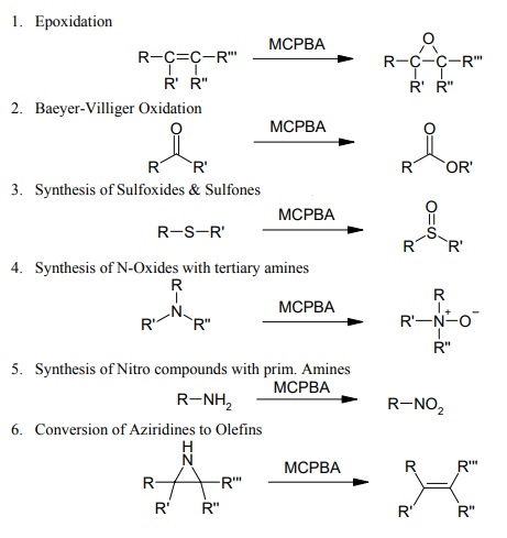 3-Chloroperoxybenzoic acid Reactions