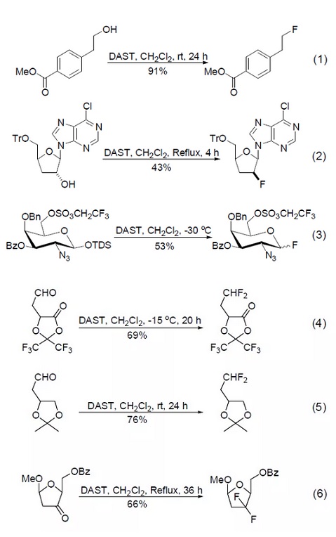 二乙氨基三氟化硫(DAST) 氟化反应