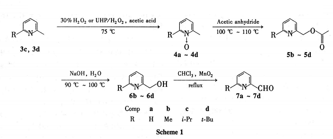 6-甲基-2-吡啶甲醛的合成路线