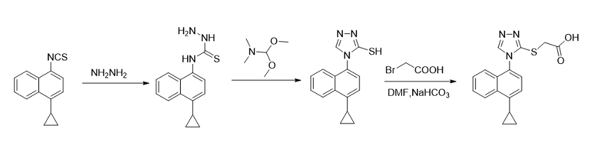雷西纳德杂质B的合成路线