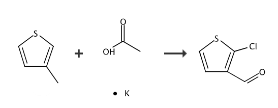 2-氯噻吩-3-甲醛的合成路线