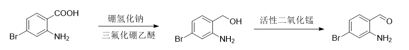 2-氨基-4-溴苯甲醛的合成路线