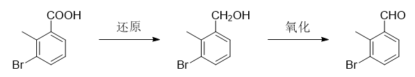 3-溴-2-甲基苯甲醛的合成路线