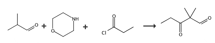 2,2-二甲基-3-氧代戊醛的合成路线