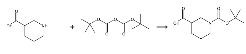 N-Boc-3-哌啶甲酸的合成路线