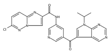 6-氯咪唑并[1,2-B]哒嗪-2-羧酸的结构式