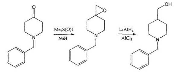 1-苄基-4-哌啶甲醇的合成路线