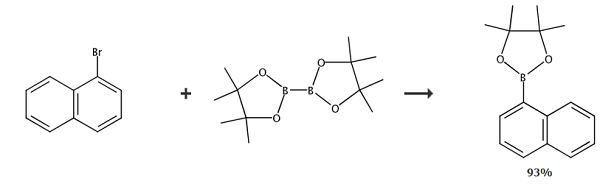 1-萘硼酸频呐醇酯的合成路线