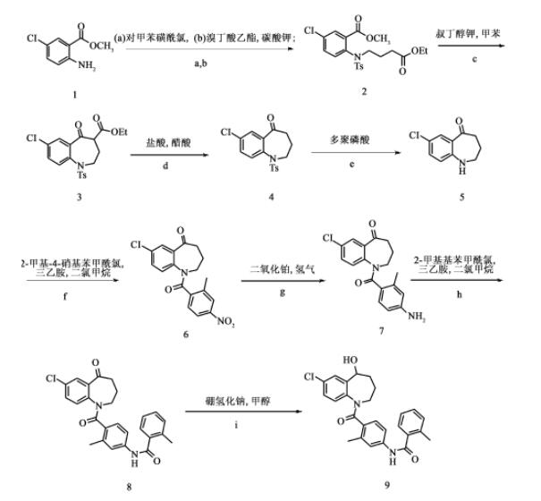 托伐普坦的合成路线