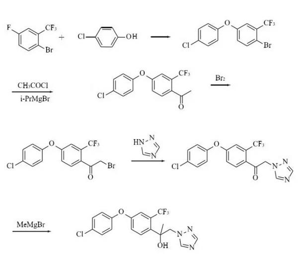 氯氟醚菌唑 合成路线图