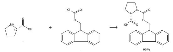 Fmoc-L-脯氨酸的合成路线