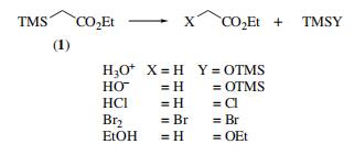 Ethyl (trimethylsilyl)acetate Reaction