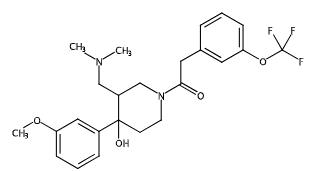3-三氟甲氧基苯乙酸的结构式