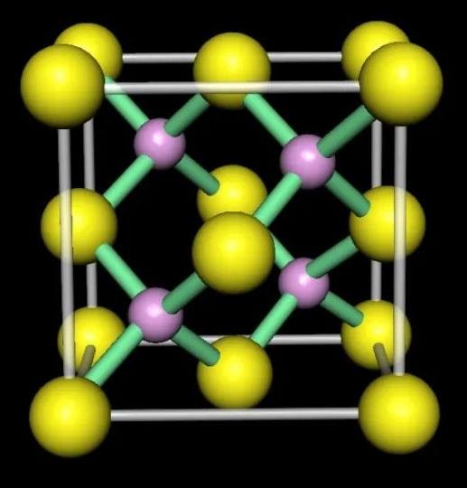 硫化锌晶胞三维结构图图片
