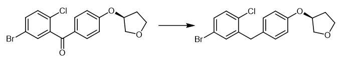 synthesis of (3S)-3-[4-[(5-Bromo-2-chlorophenyl)methyl]phenoxy]tetrahydrofuran