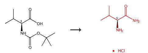 L-缬氨酰胺盐酸盐的合成路线