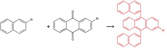 2-溴-9,10-双(2-萘基)蒽的合成与应用