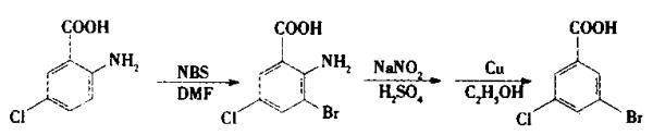 3-溴-5-氯苯甲酸的制备