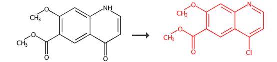 4-氯-7-甲氧基喹啉-6-羧酸甲酯的合成路线
