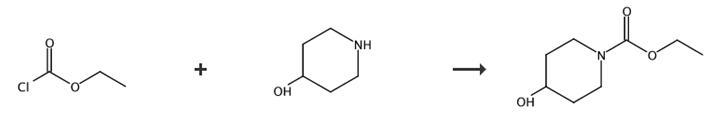 4-羟基哌啶-1-甲酸乙酯的合成路线