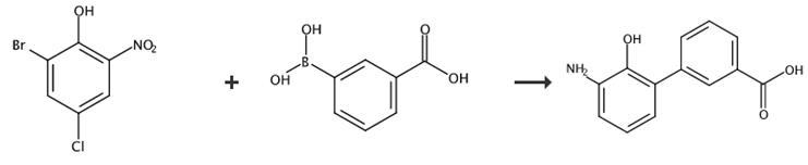 3'-氨基-2'-羟基-[1,1'-联苯]-3-甲酸的合成路线