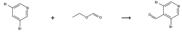 3,5-二溴-4-吡啶甲醛的合成路线