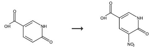 2-羟基-3-硝基吡啶-5-羧酸的合成路线