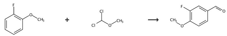 3-氟-4-甲氧基苯甲醛的合成路线